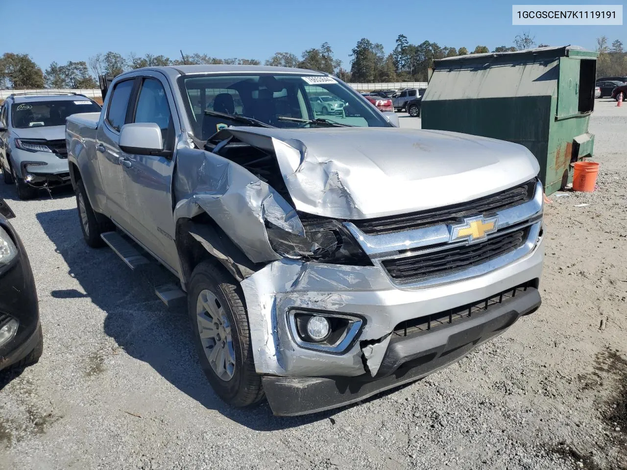 1GCGSCEN7K1119191 2019 Chevrolet Colorado Lt