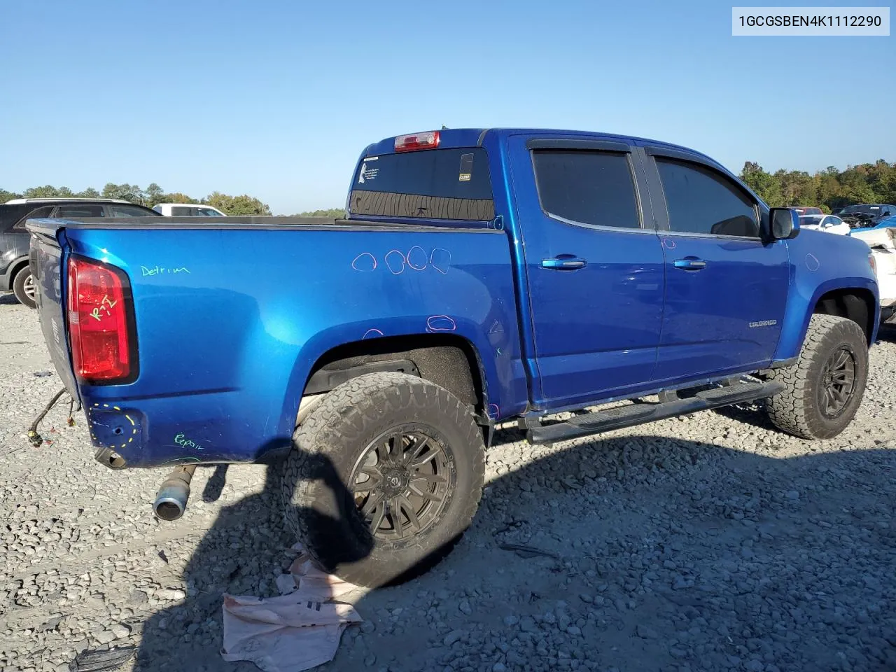 2019 Chevrolet Colorado VIN: 1GCGSBEN4K1112290 Lot: 76725454