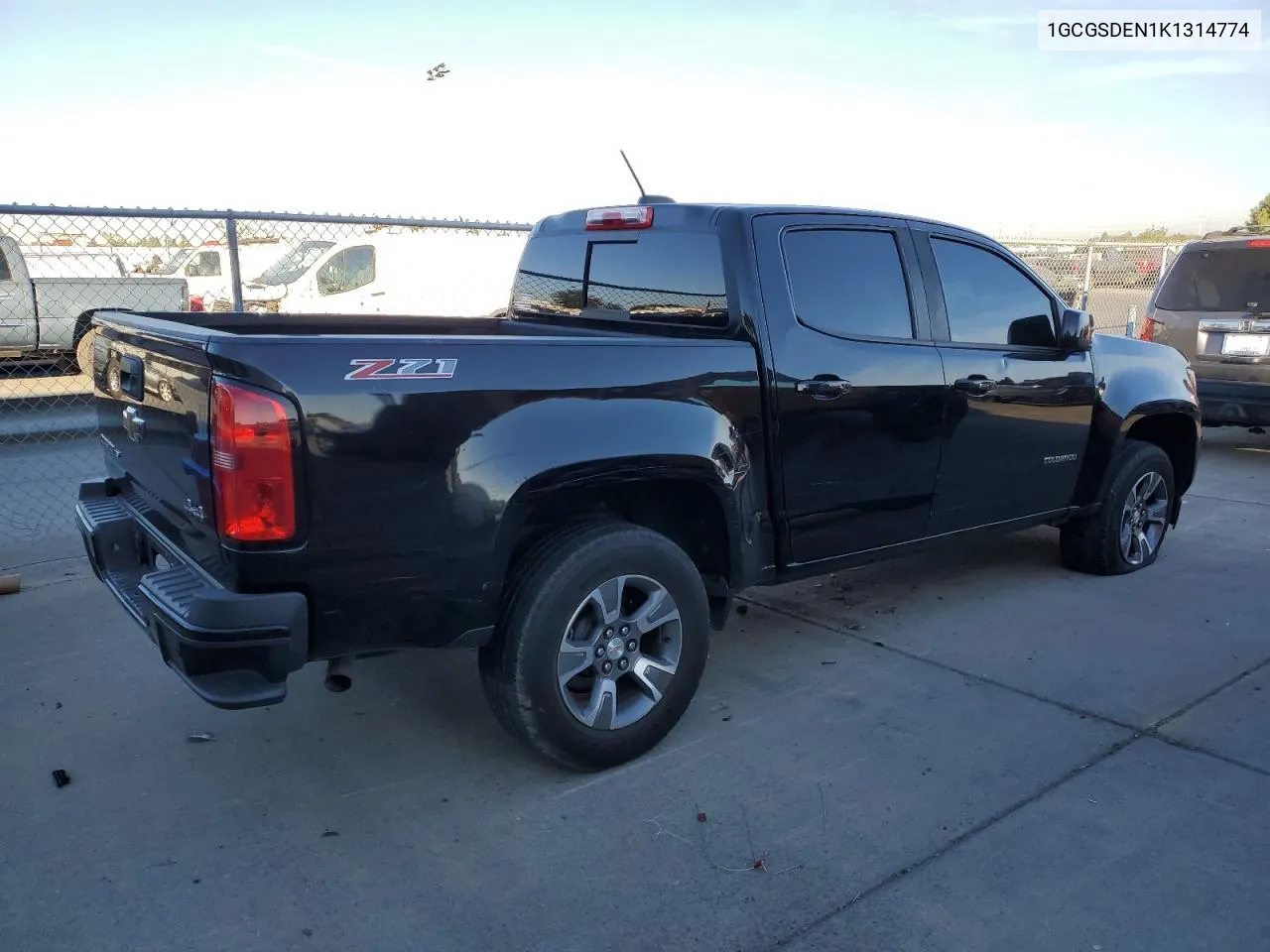 2019 Chevrolet Colorado Z71 VIN: 1GCGSDEN1K1314774 Lot: 77212044