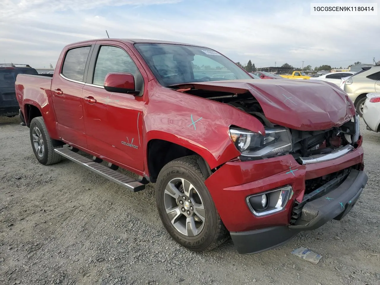 2019 Chevrolet Colorado Lt VIN: 1GCGSCEN9K1180414 Lot: 77430314