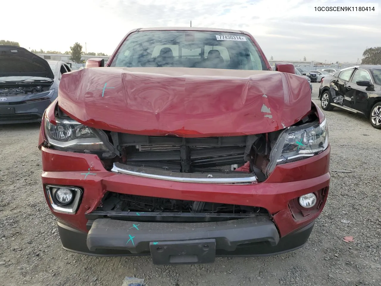 2019 Chevrolet Colorado Lt VIN: 1GCGSCEN9K1180414 Lot: 77430314