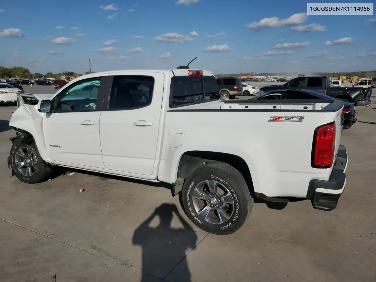 2019 Chevrolet Colorado Z71 VIN: 1GCGSDEN7K1114966 Lot: 77464984