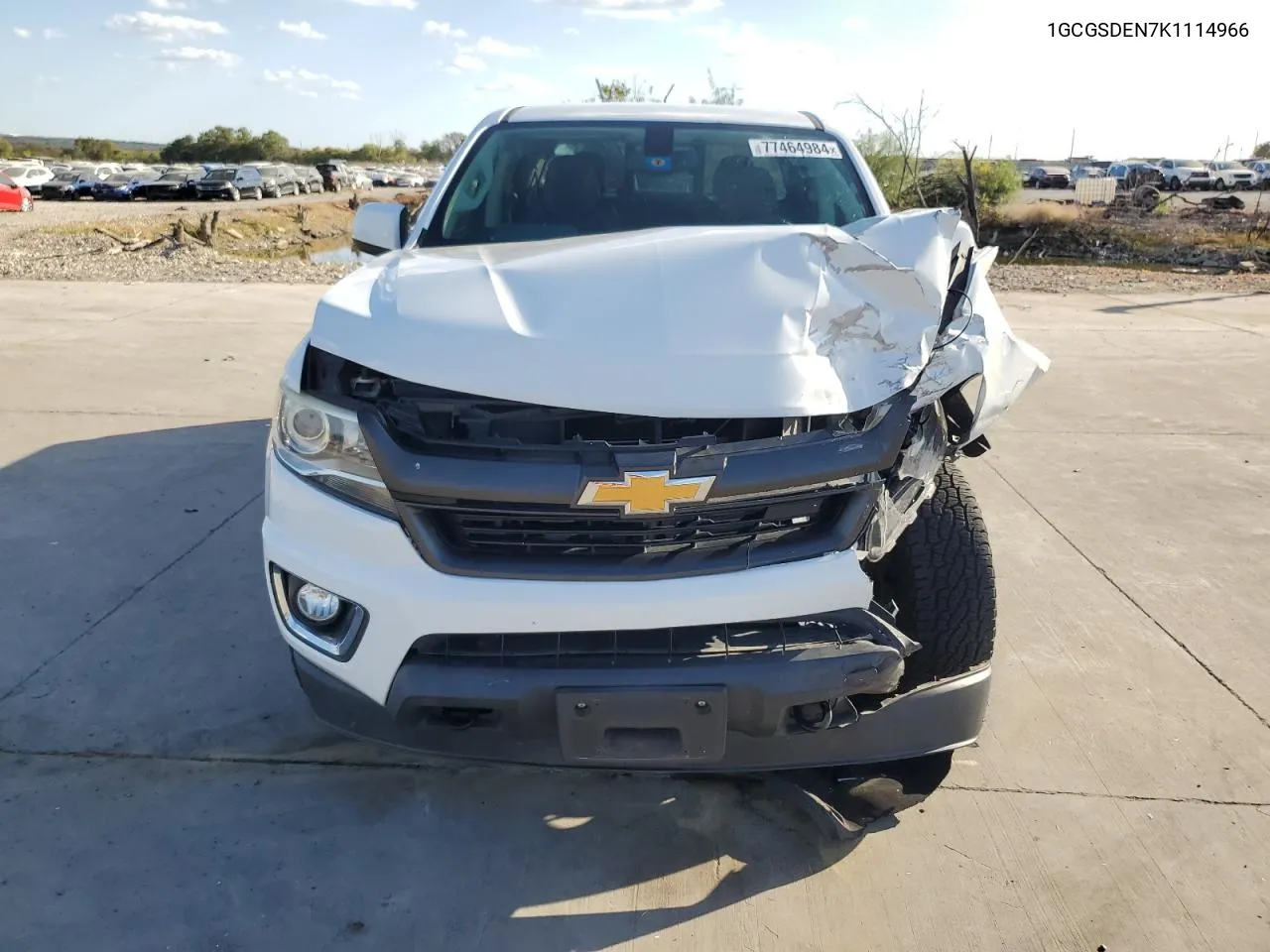 2019 Chevrolet Colorado Z71 VIN: 1GCGSDEN7K1114966 Lot: 77464984