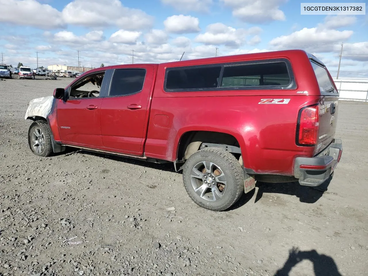 2019 Chevrolet Colorado Z71 VIN: 1GCGTDEN3K1317382 Lot: 77476654