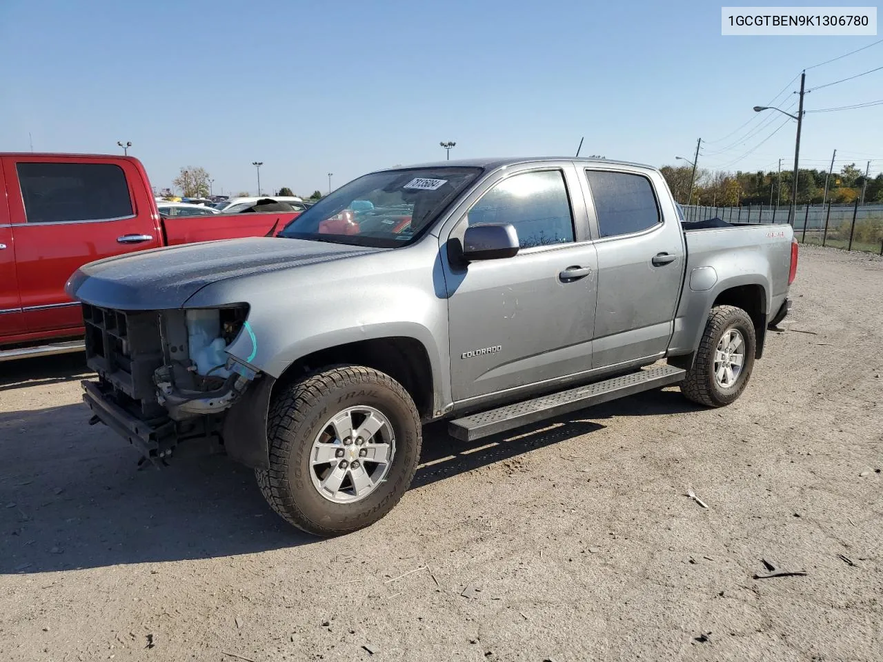 2019 Chevrolet Colorado VIN: 1GCGTBEN9K1306780 Lot: 78135084