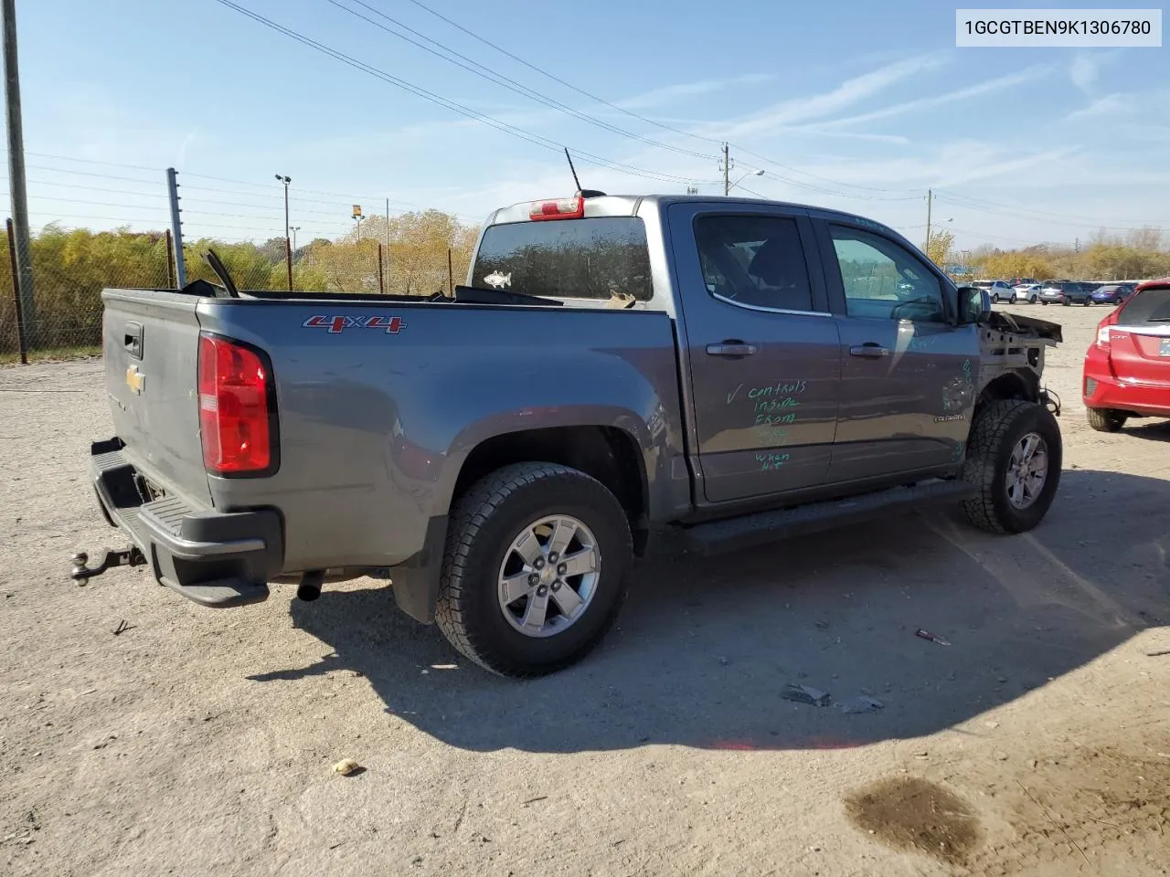 2019 Chevrolet Colorado VIN: 1GCGTBEN9K1306780 Lot: 78135084