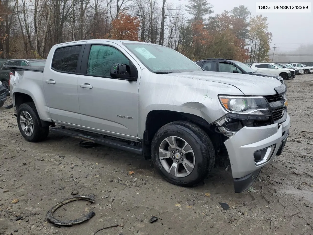 2019 Chevrolet Colorado Z71 VIN: 1GCGTDEN8K1243389 Lot: 78165924