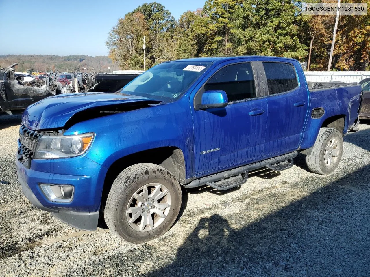 2019 Chevrolet Colorado Lt VIN: 1GCGSCEN1K1281530 Lot: 78256484