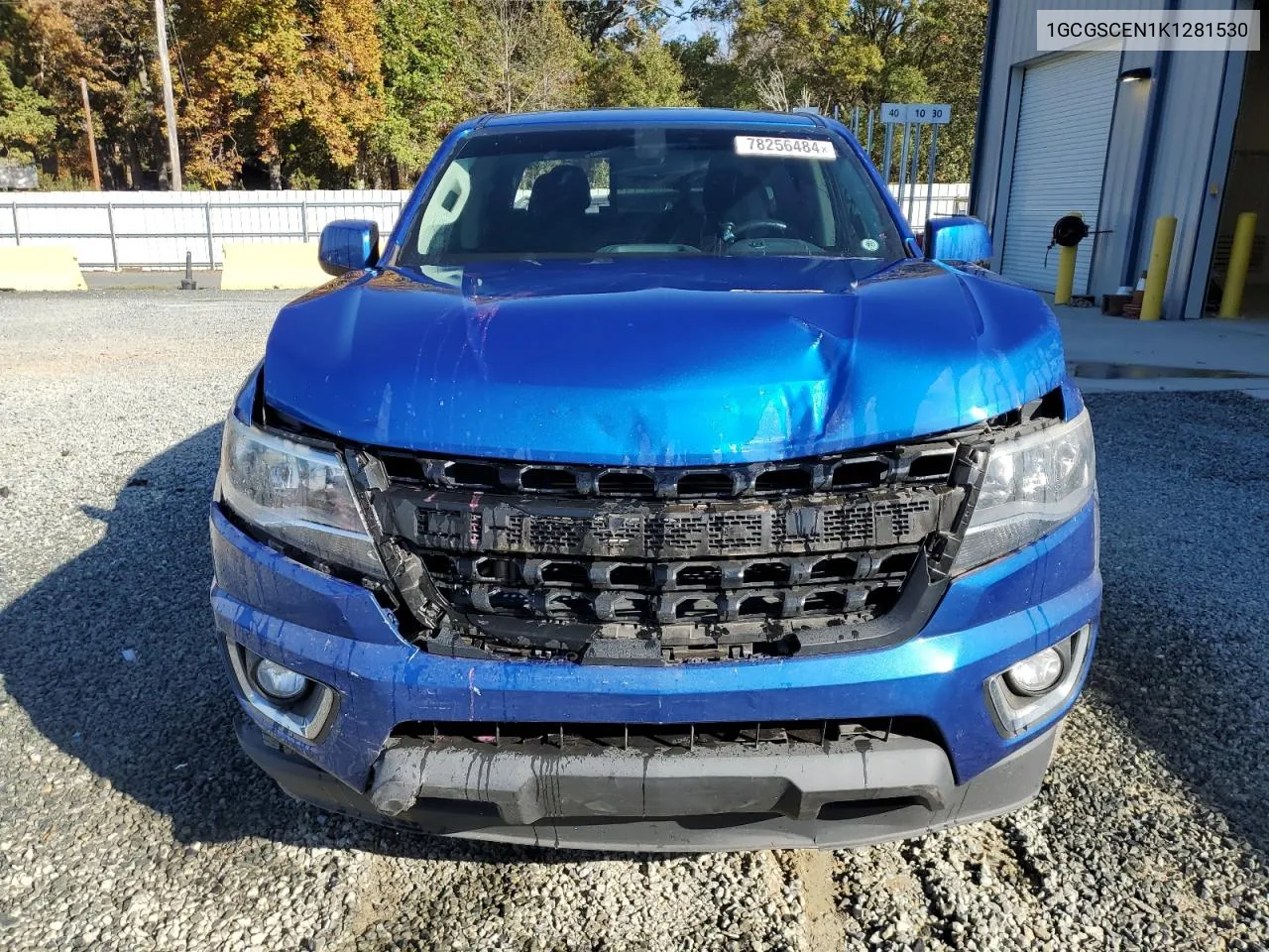 2019 Chevrolet Colorado Lt VIN: 1GCGSCEN1K1281530 Lot: 78256484