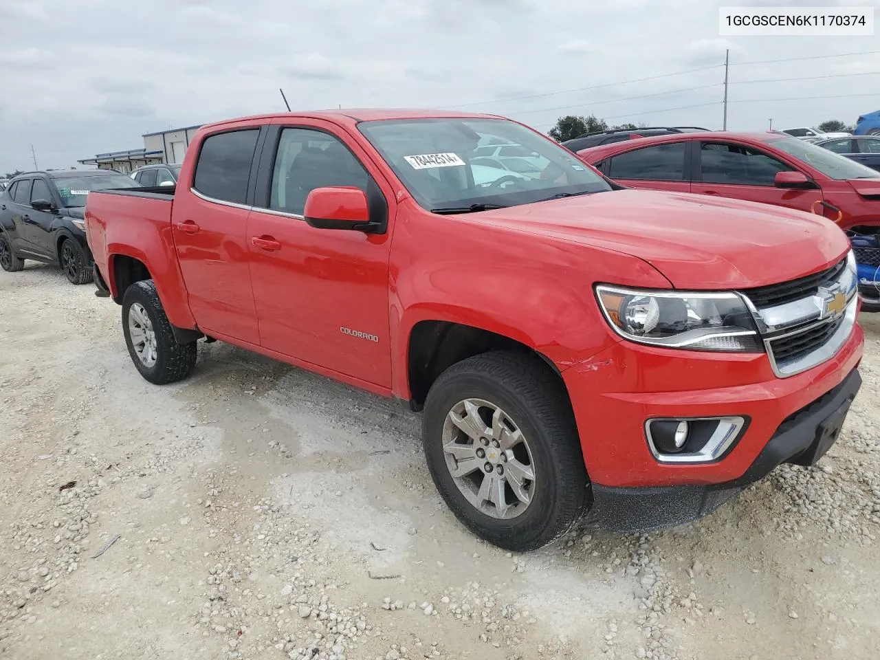 2019 Chevrolet Colorado Lt VIN: 1GCGSCEN6K1170374 Lot: 78442514