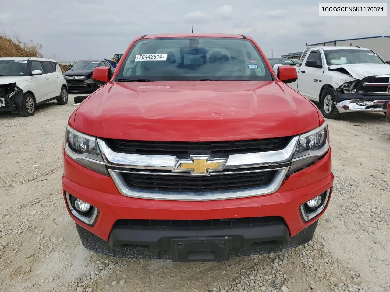 2019 Chevrolet Colorado Lt VIN: 1GCGSCEN6K1170374 Lot: 78442514