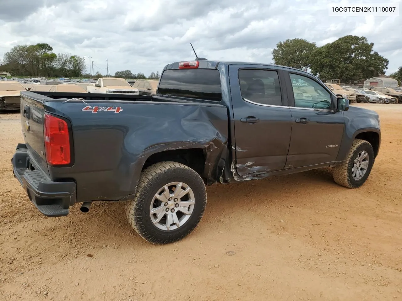 2019 Chevrolet Colorado Lt VIN: 1GCGTCEN2K1110007 Lot: 78995444