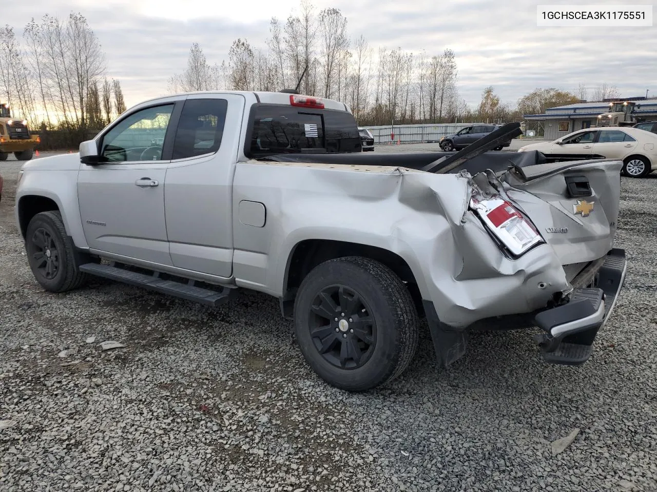 2019 Chevrolet Colorado Lt VIN: 1GCHSCEA3K1175551 Lot: 79505114