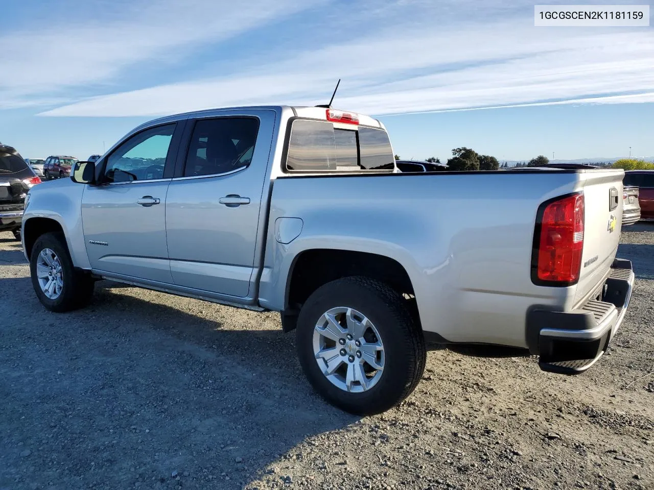 2019 Chevrolet Colorado Lt VIN: 1GCGSCEN2K1181159 Lot: 79505214