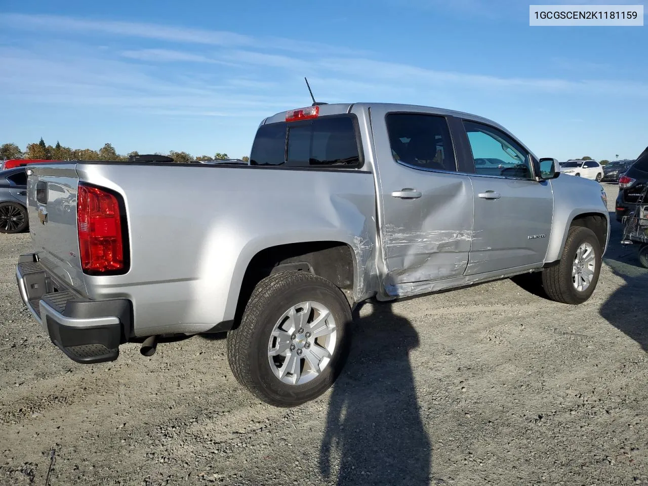 2019 Chevrolet Colorado Lt VIN: 1GCGSCEN2K1181159 Lot: 79505214