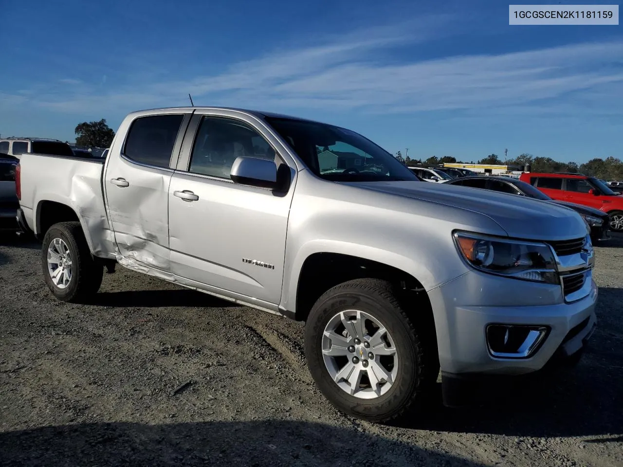 2019 Chevrolet Colorado Lt VIN: 1GCGSCEN2K1181159 Lot: 79505214