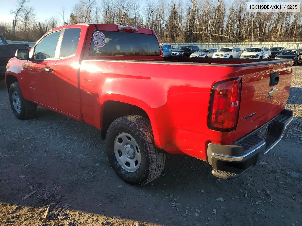 2019 Chevrolet Colorado VIN: 1GCHSBEAXK1146235 Lot: 79706444