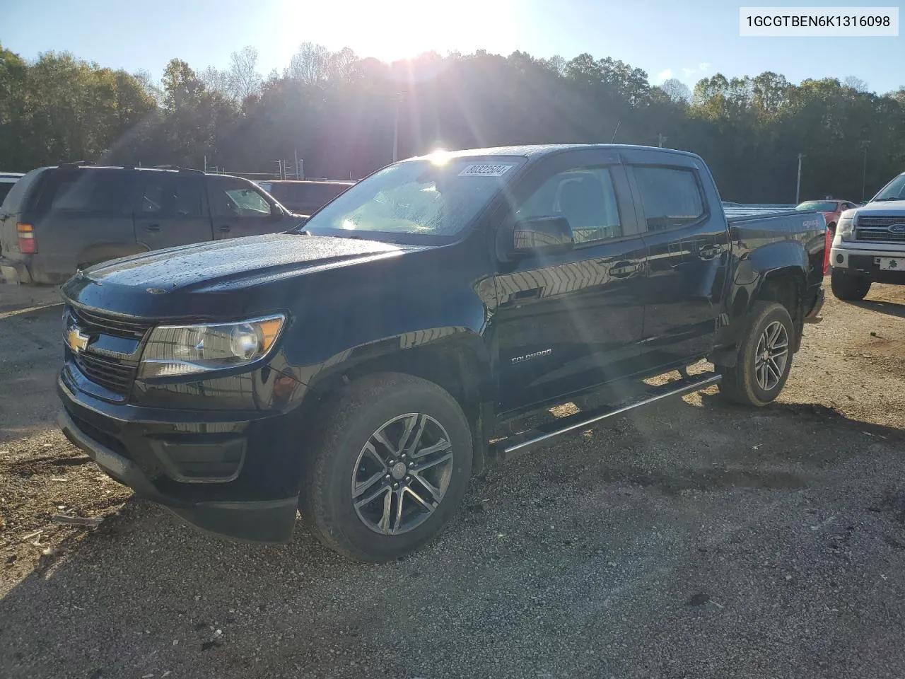 2019 Chevrolet Colorado VIN: 1GCGTBEN6K1316098 Lot: 80322504