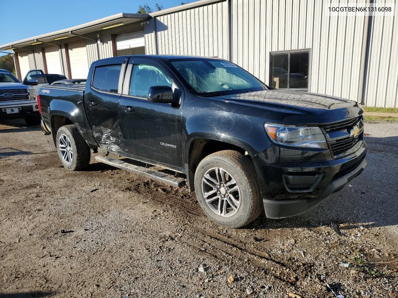 2019 Chevrolet Colorado VIN: 1GCGTBEN6K1316098 Lot: 80322504