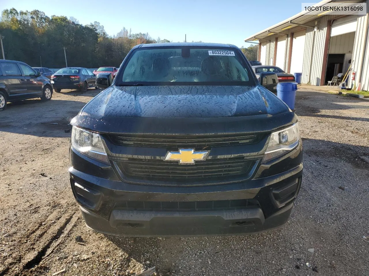 2019 Chevrolet Colorado VIN: 1GCGTBEN6K1316098 Lot: 80322504