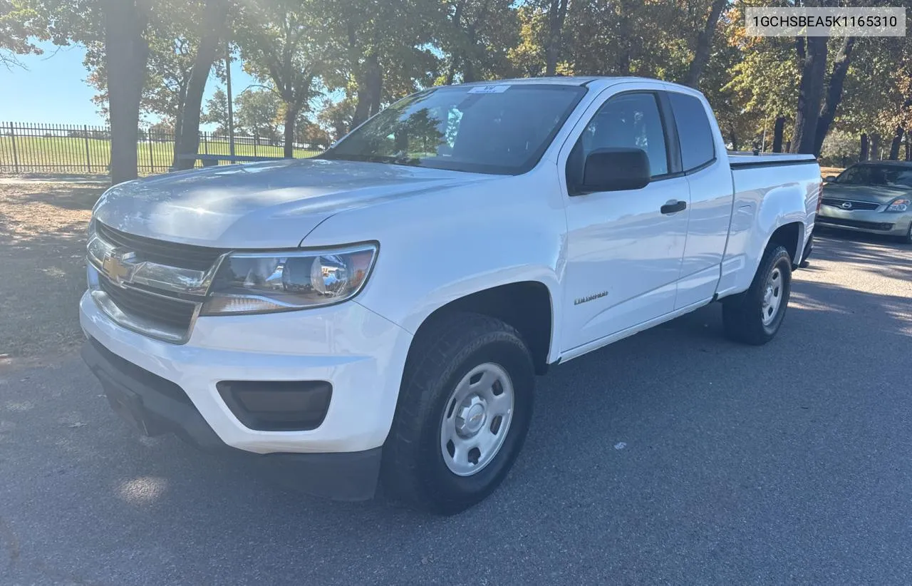 2019 Chevrolet Colorado VIN: 1GCHSBEA5K1165310 Lot: 81106324