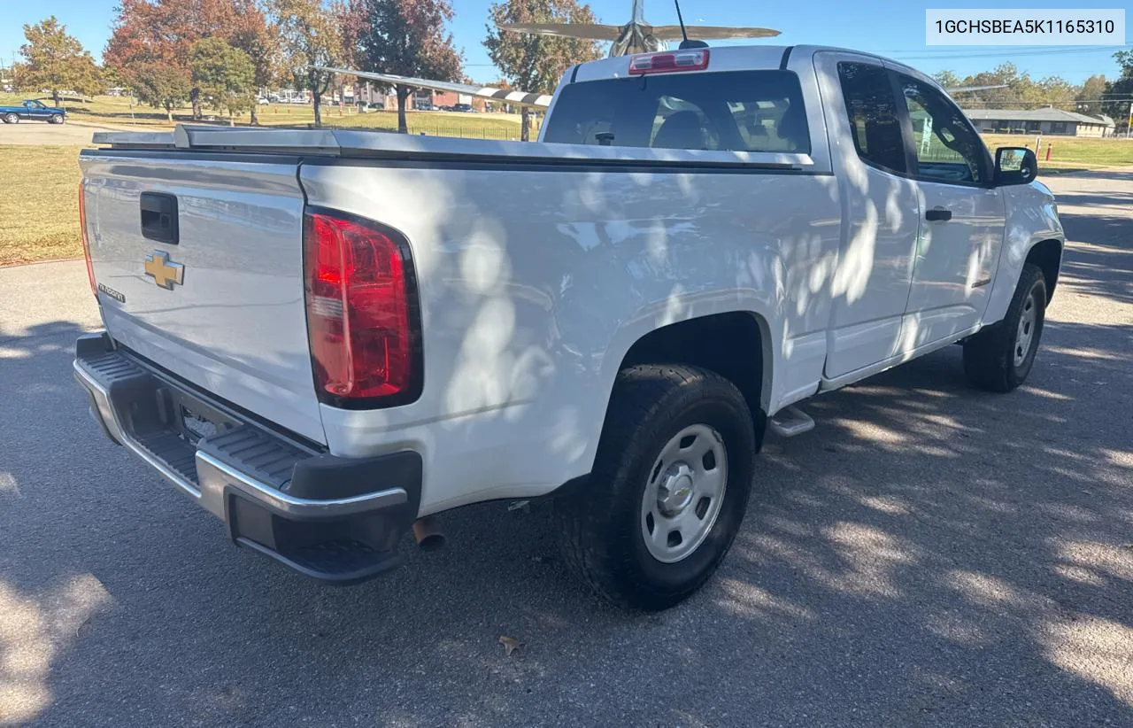 2019 Chevrolet Colorado VIN: 1GCHSBEA5K1165310 Lot: 81106324