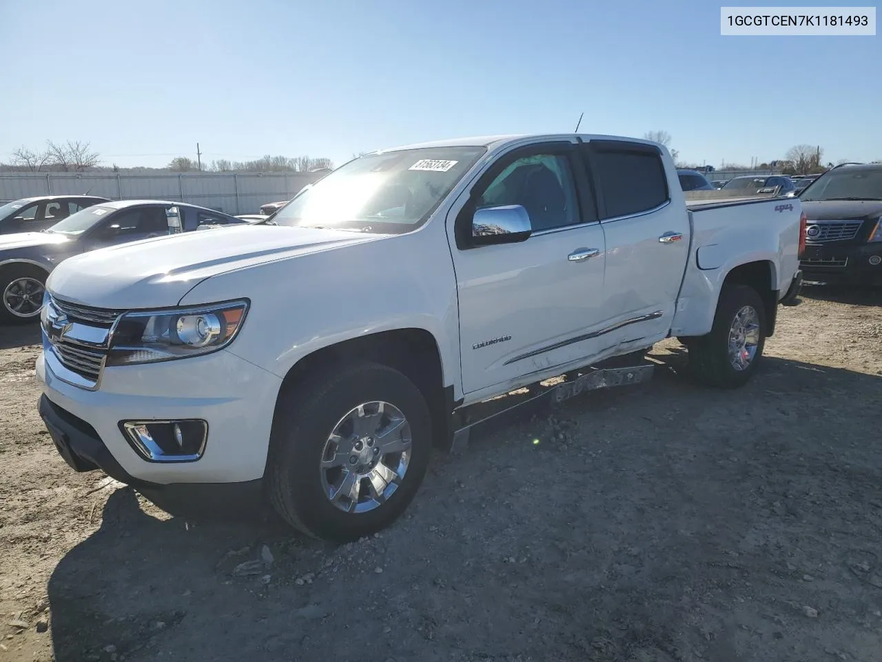 2019 Chevrolet Colorado Lt VIN: 1GCGTCEN7K1181493 Lot: 81563134