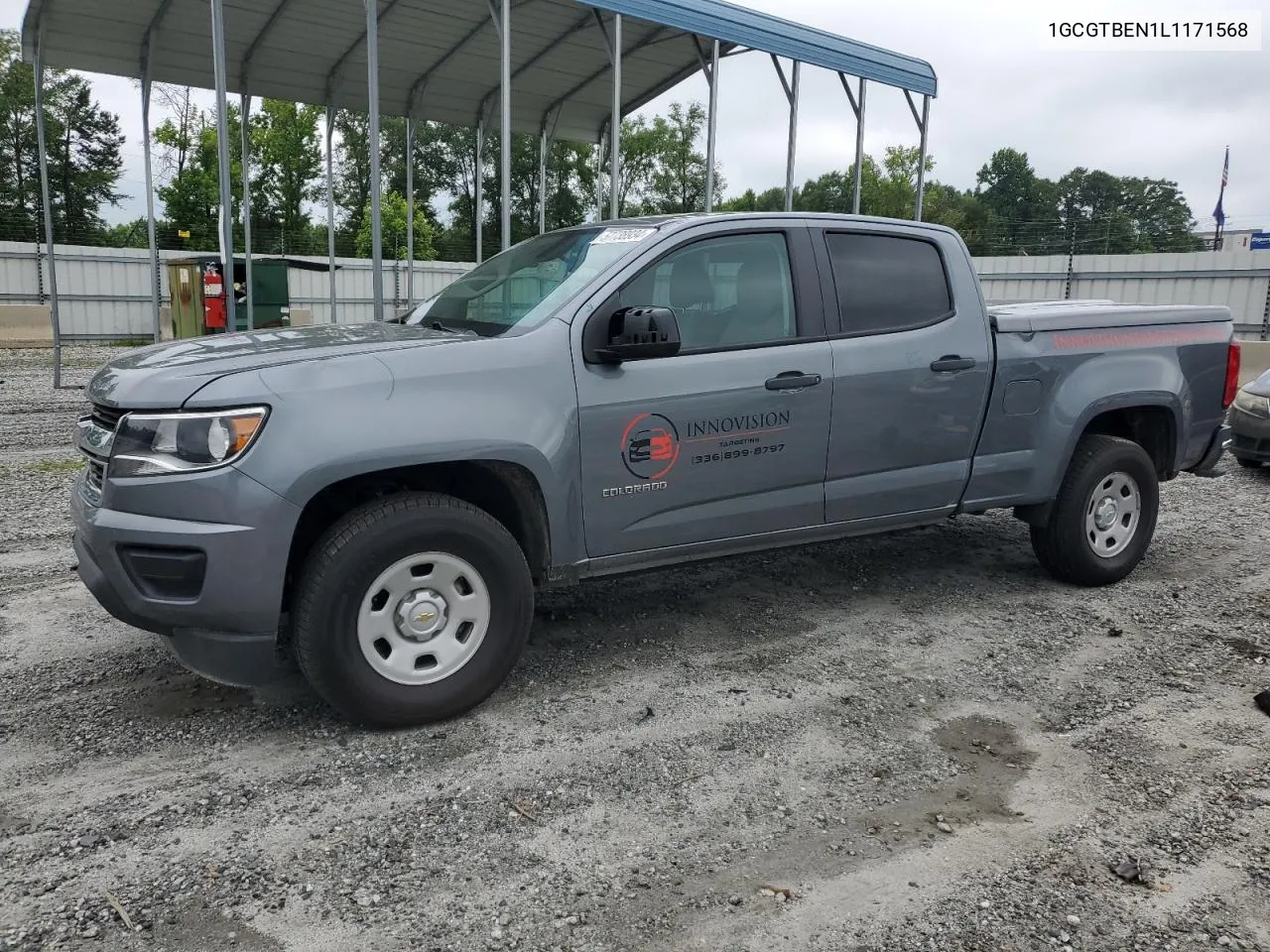 2020 Chevrolet Colorado VIN: 1GCGTBEN1L1171568 Lot: 57738934