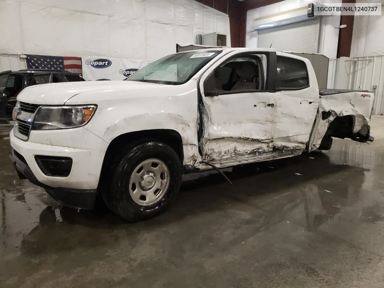 2020 Chevrolet Colorado VIN: 1GCGTBEN4L1240737 Lot: 58535604