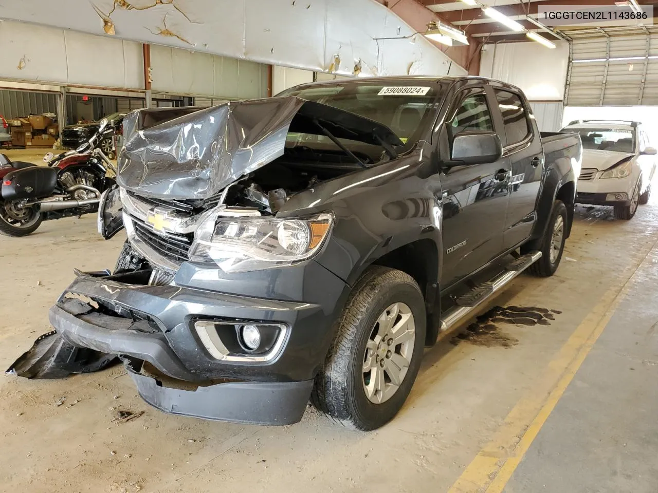 2020 Chevrolet Colorado Lt VIN: 1GCGTCEN2L1143686 Lot: 59088024