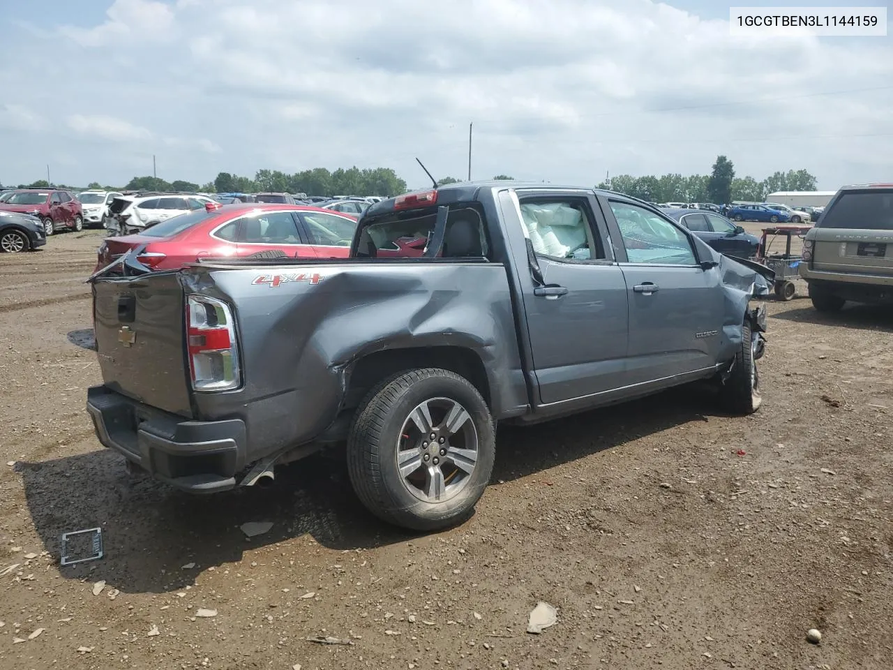 2020 Chevrolet Colorado VIN: 1GCGTBEN3L1144159 Lot: 59224774