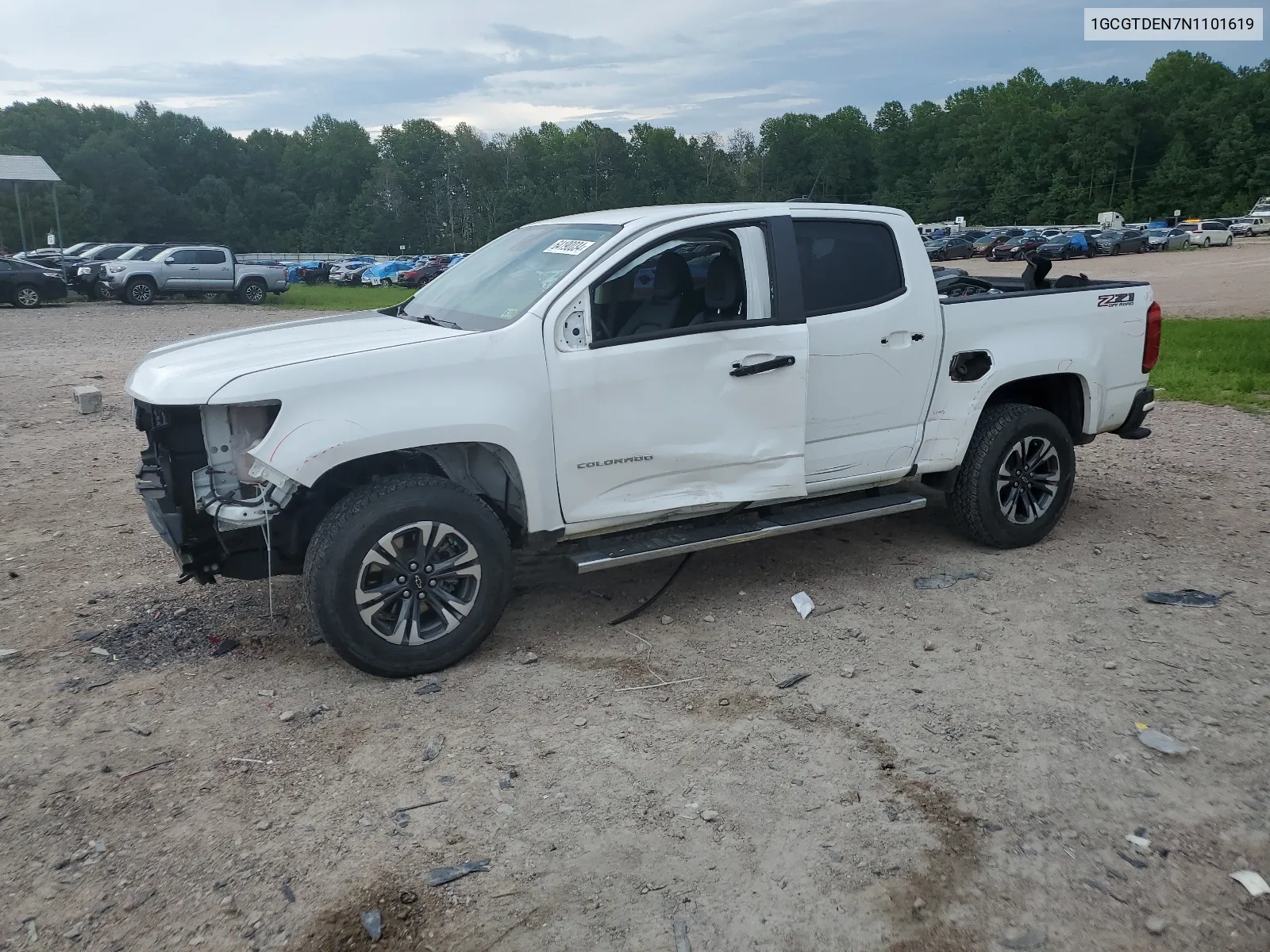 2020 Chevrolet Colorado Z71 VIN: 1GCGTDEN7N1101619 Lot: 64190034