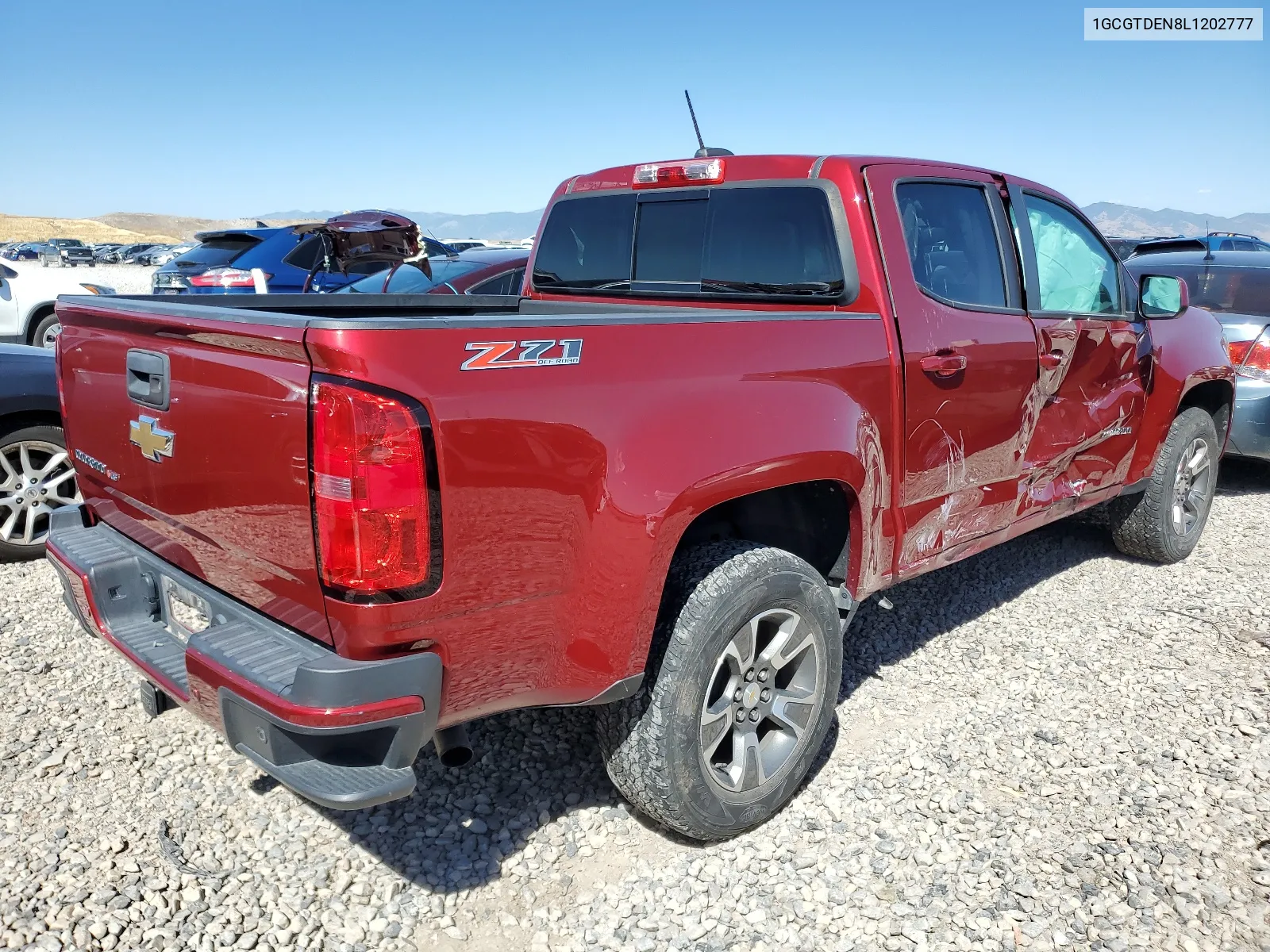 2020 Chevrolet Colorado Z71 VIN: 1GCGTDEN8L1202777 Lot: 67332274