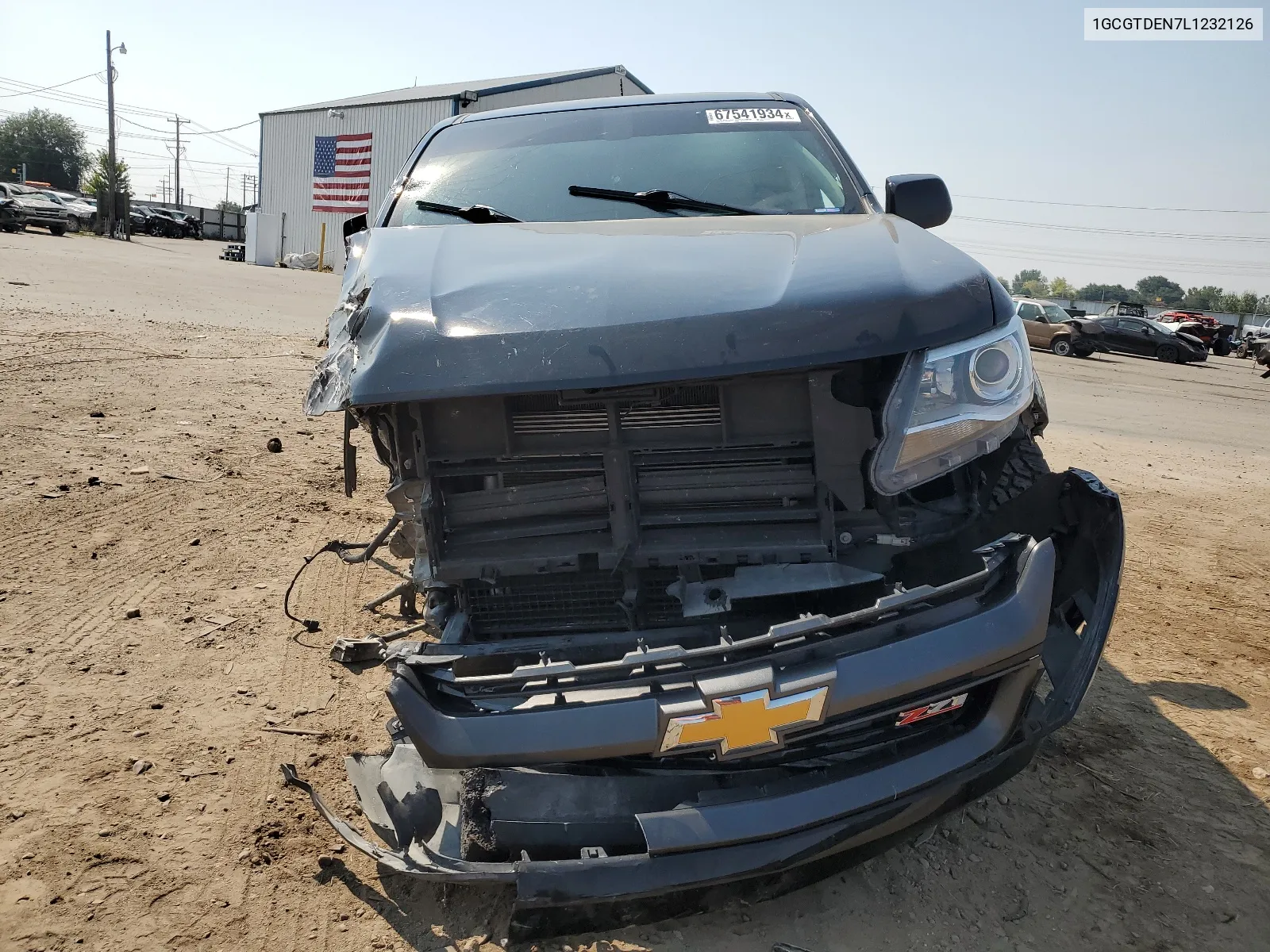 2020 Chevrolet Colorado Z71 VIN: 1GCGTDEN7L1232126 Lot: 67541934