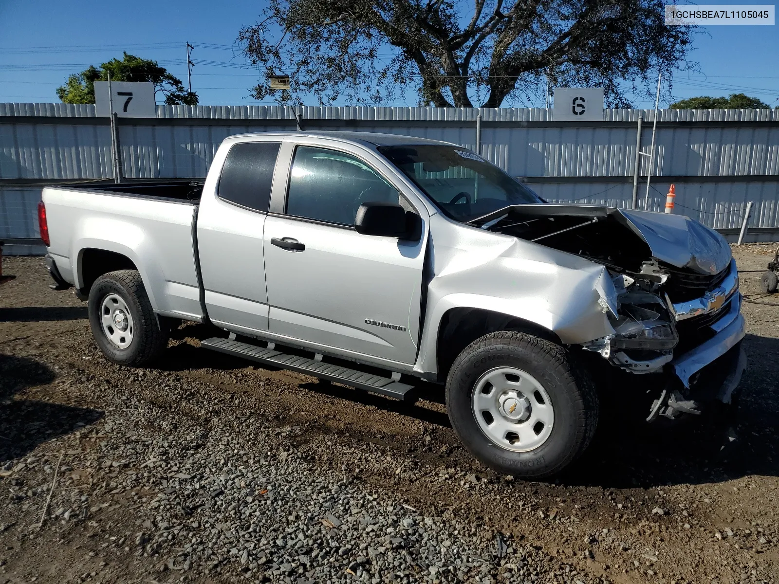 2020 Chevrolet Colorado VIN: 1GCHSBEA7L1105045 Lot: 68388134