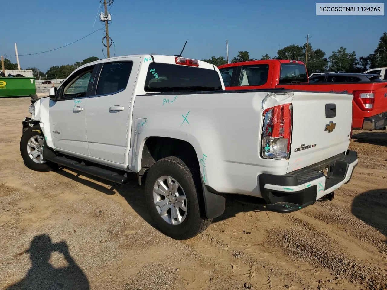 2020 Chevrolet Colorado Lt VIN: 1GCGSCEN8L1124269 Lot: 71706014