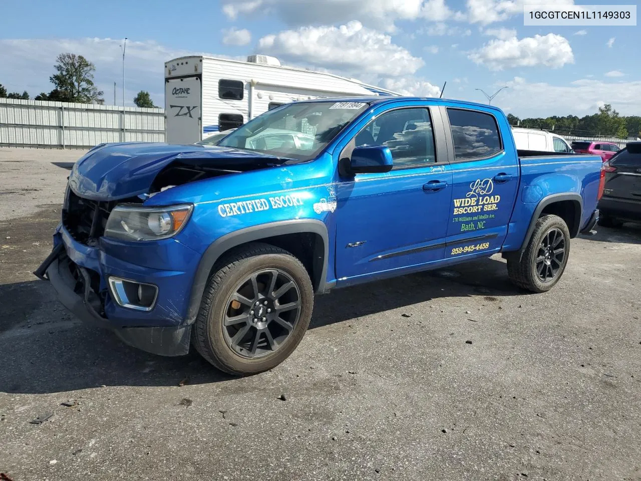 2020 Chevrolet Colorado Lt VIN: 1GCGTCEN1L1149303 Lot: 71911994