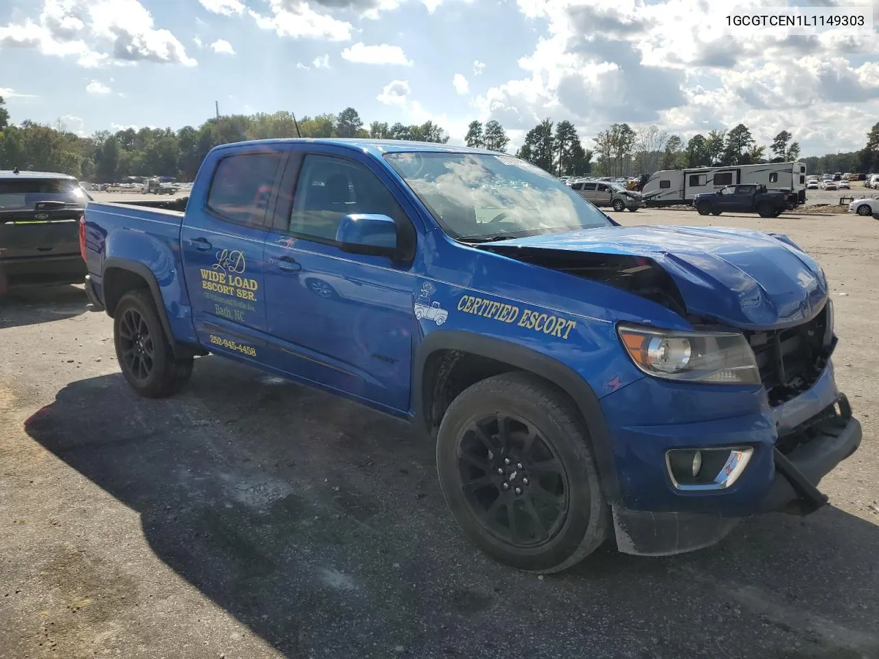 2020 Chevrolet Colorado Lt VIN: 1GCGTCEN1L1149303 Lot: 71911994