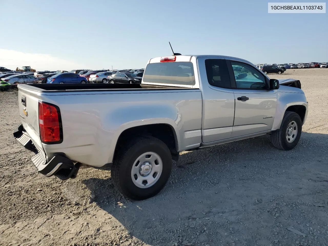 2020 Chevrolet Colorado VIN: 1GCHSBEAXL1103743 Lot: 72031624