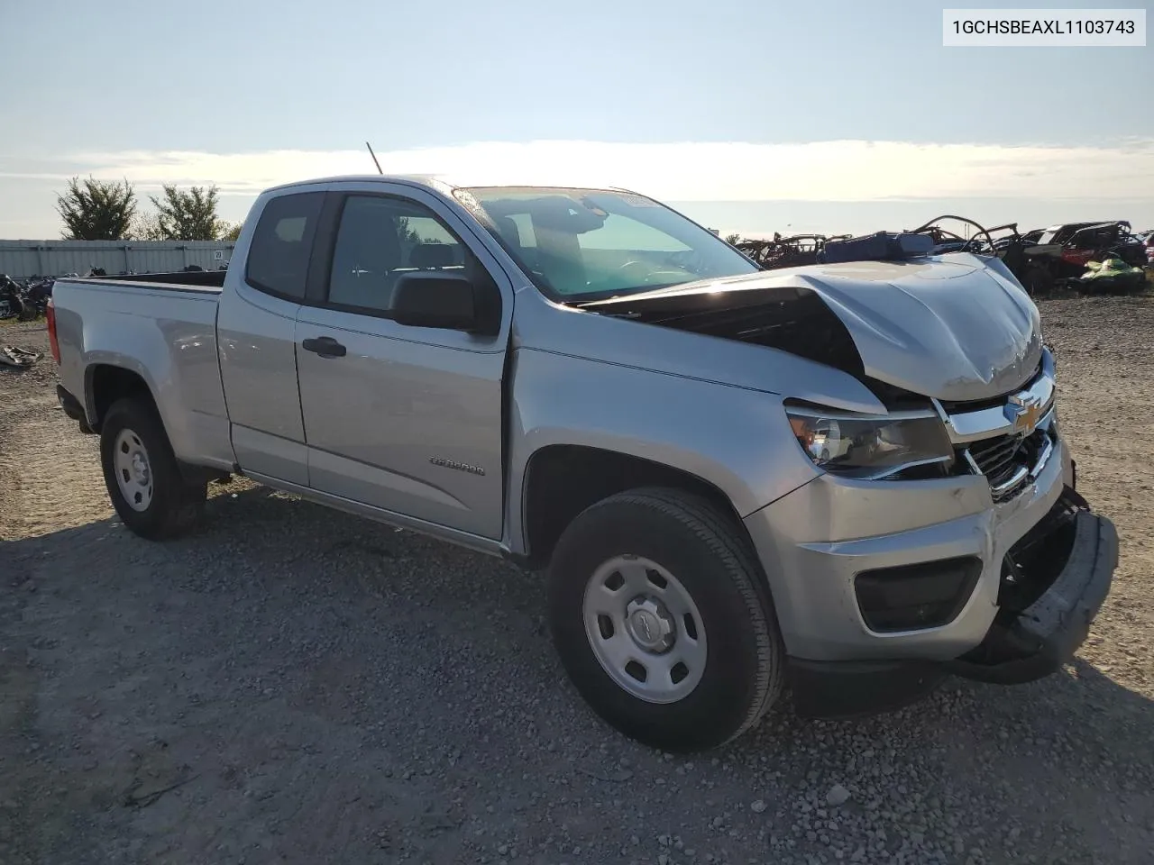 2020 Chevrolet Colorado VIN: 1GCHSBEAXL1103743 Lot: 72031624