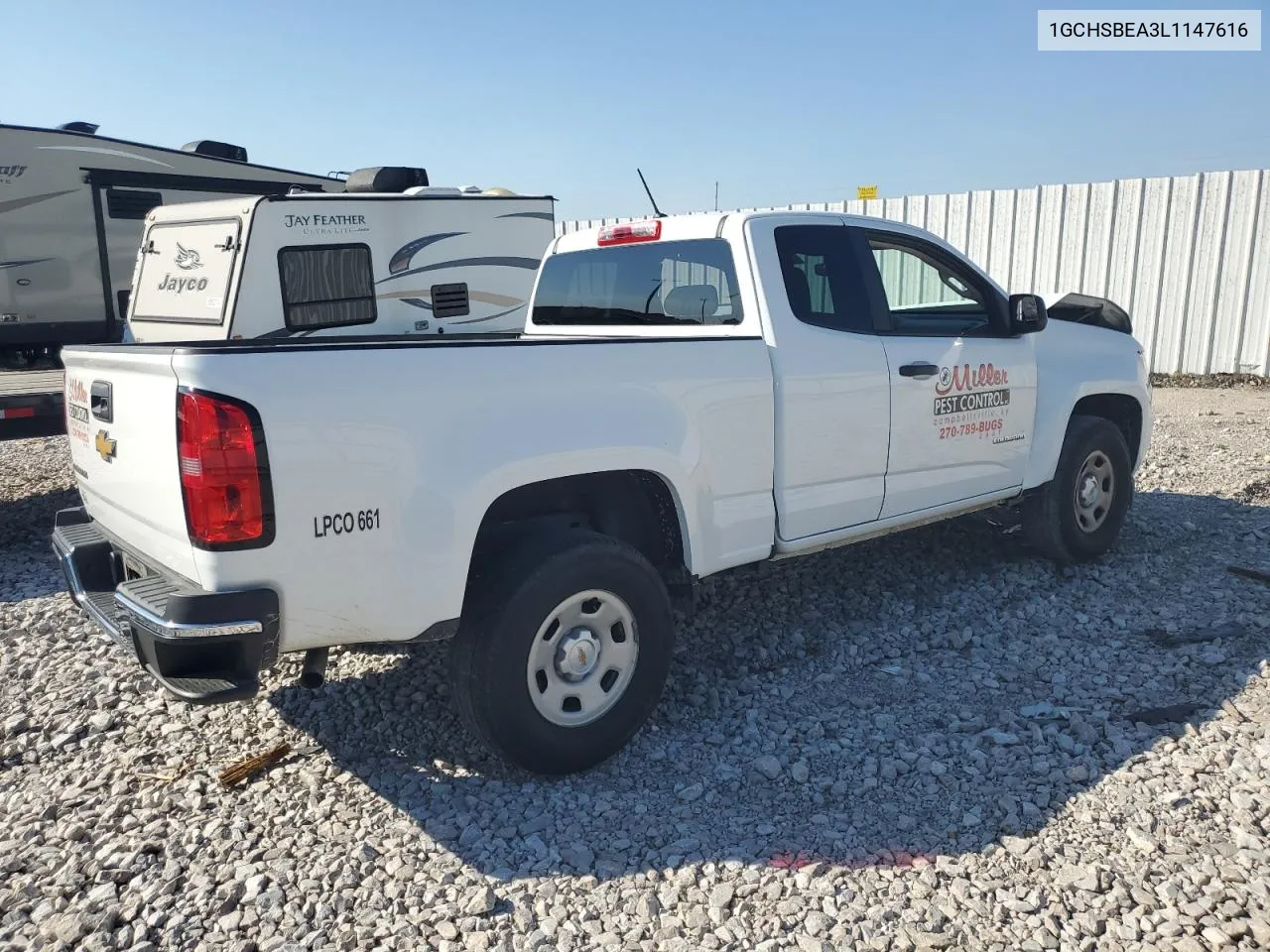 2020 Chevrolet Colorado VIN: 1GCHSBEA3L1147616 Lot: 72056954