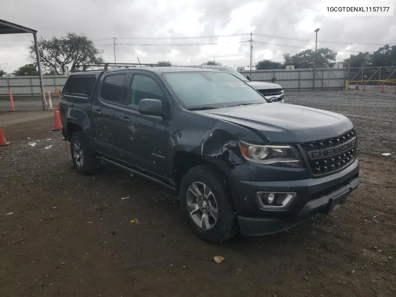 2020 Chevrolet Colorado Z71 VIN: 1GCGTDENXL1157177 Lot: 72289844