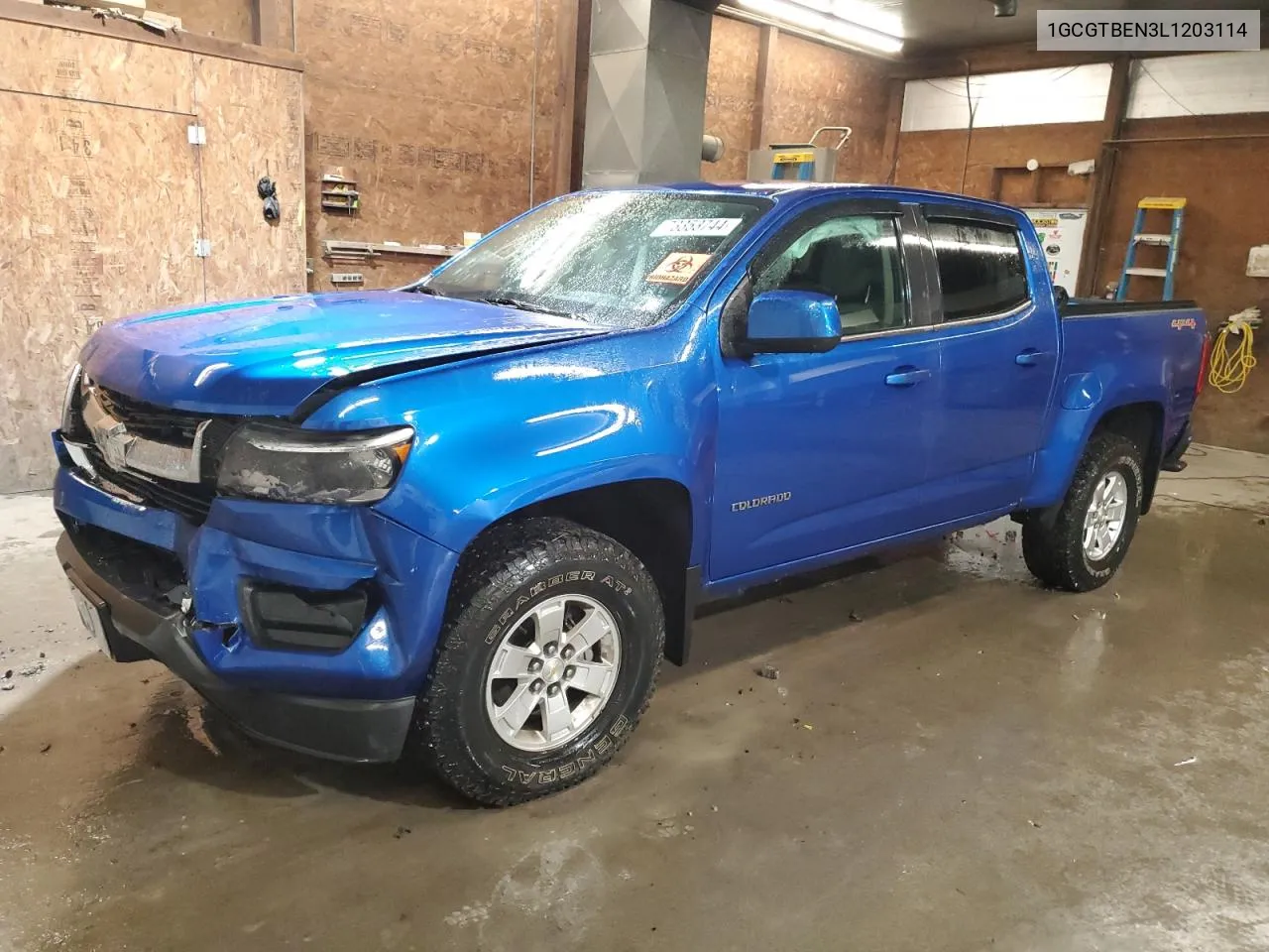 2020 Chevrolet Colorado VIN: 1GCGTBEN3L1203114 Lot: 73353744