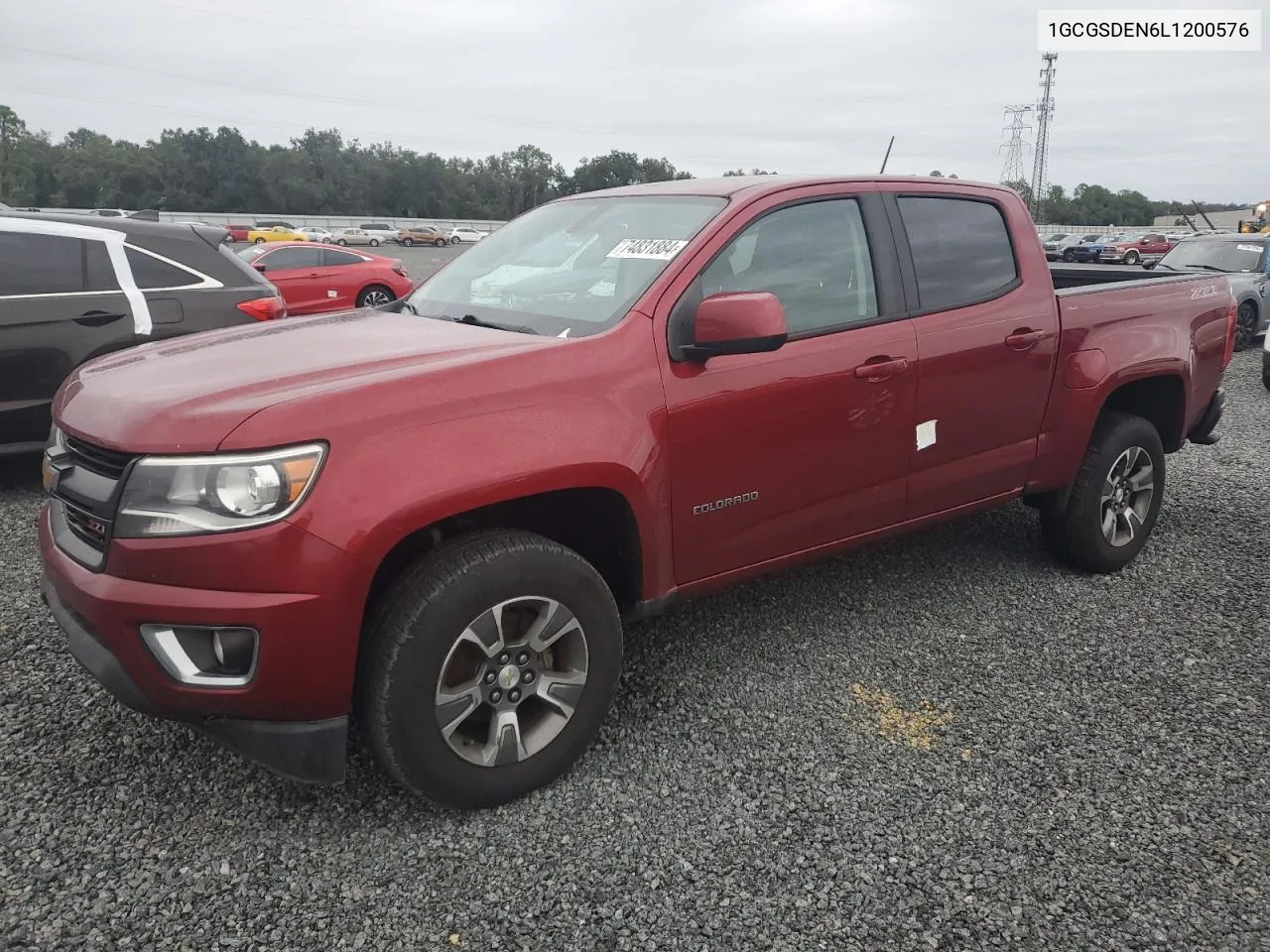 2020 Chevrolet Colorado Z71 VIN: 1GCGSDEN6L1200576 Lot: 74831884