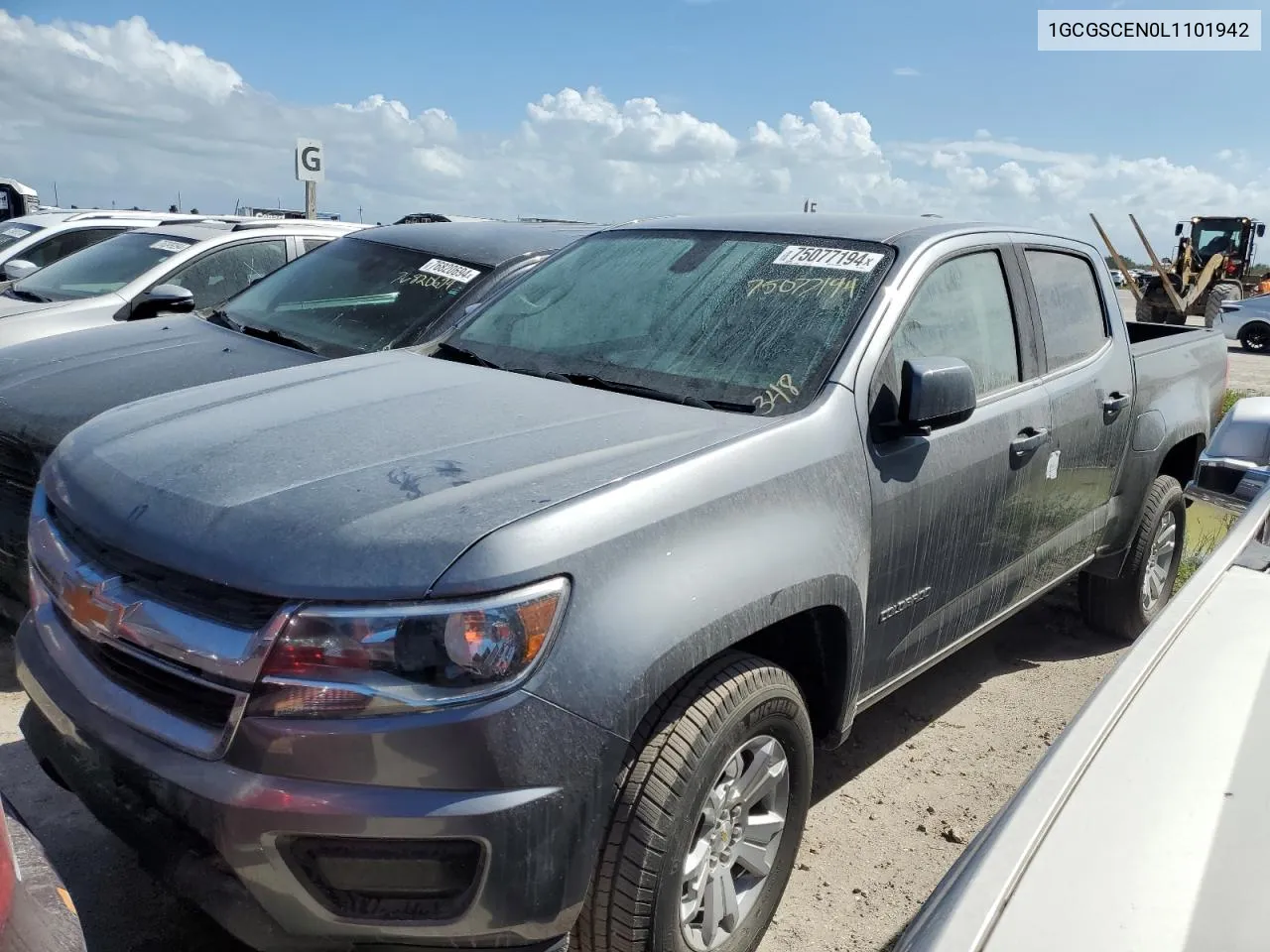 2020 Chevrolet Colorado Lt VIN: 1GCGSCEN0L1101942 Lot: 75077194