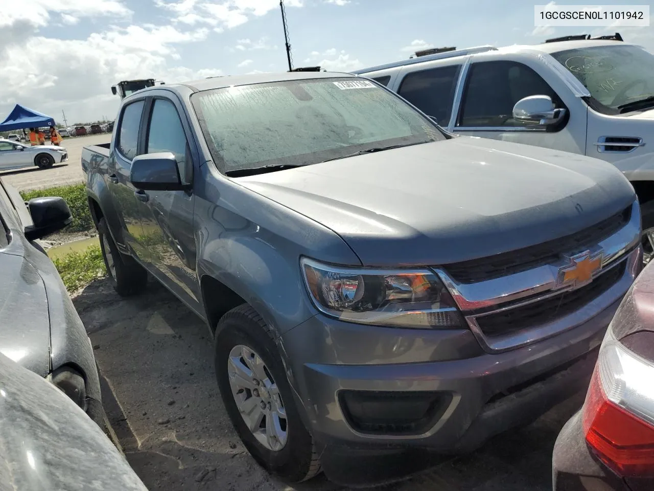 2020 Chevrolet Colorado Lt VIN: 1GCGSCEN0L1101942 Lot: 75077194