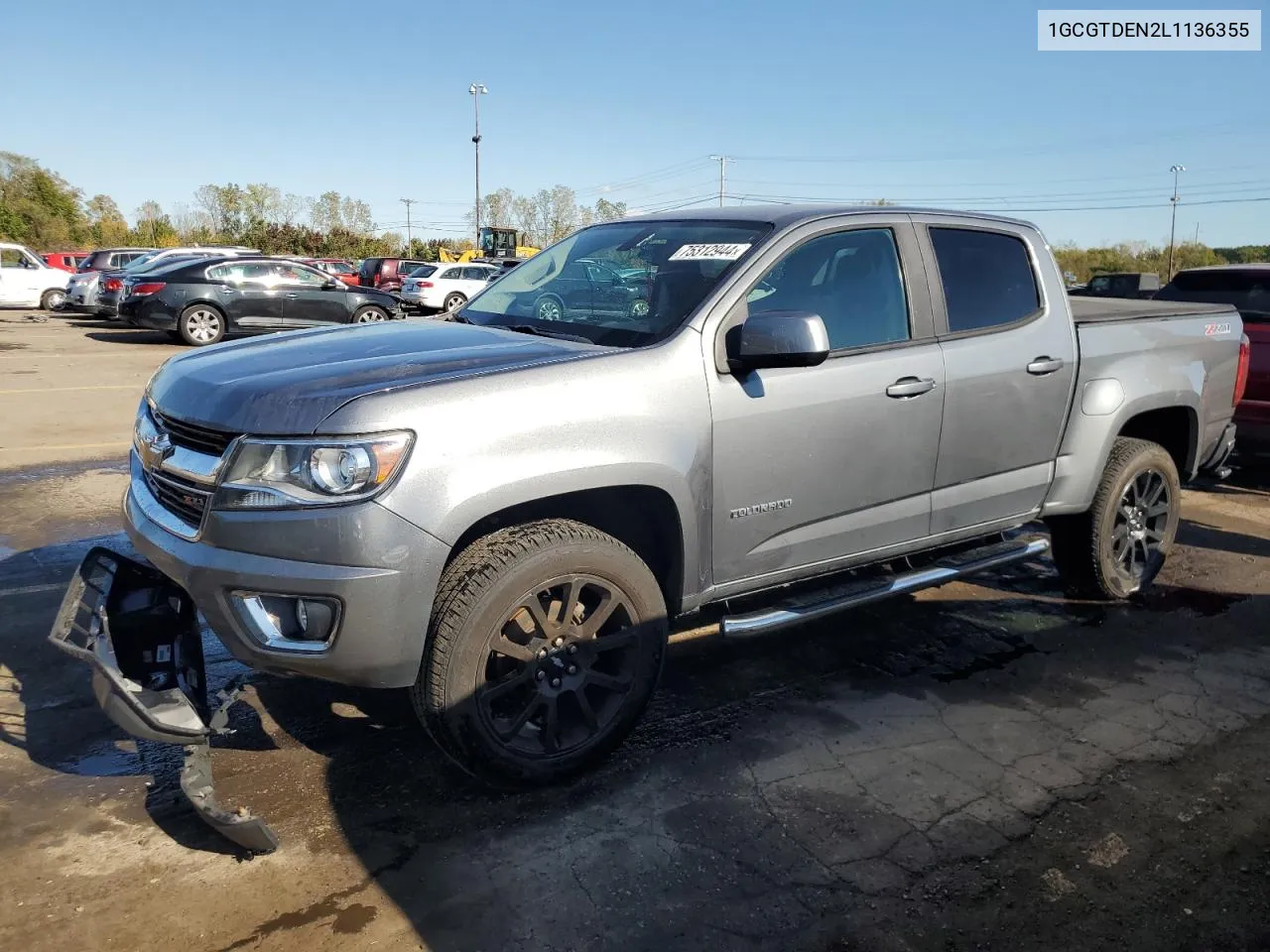 2020 Chevrolet Colorado Z71 VIN: 1GCGTDEN2L1136355 Lot: 75312944