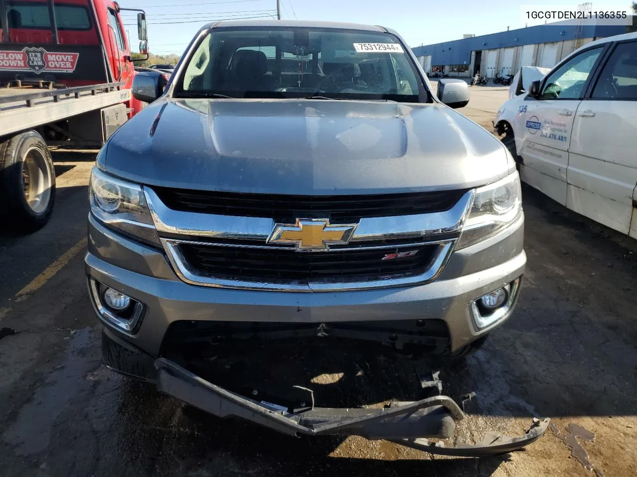 2020 Chevrolet Colorado Z71 VIN: 1GCGTDEN2L1136355 Lot: 75312944