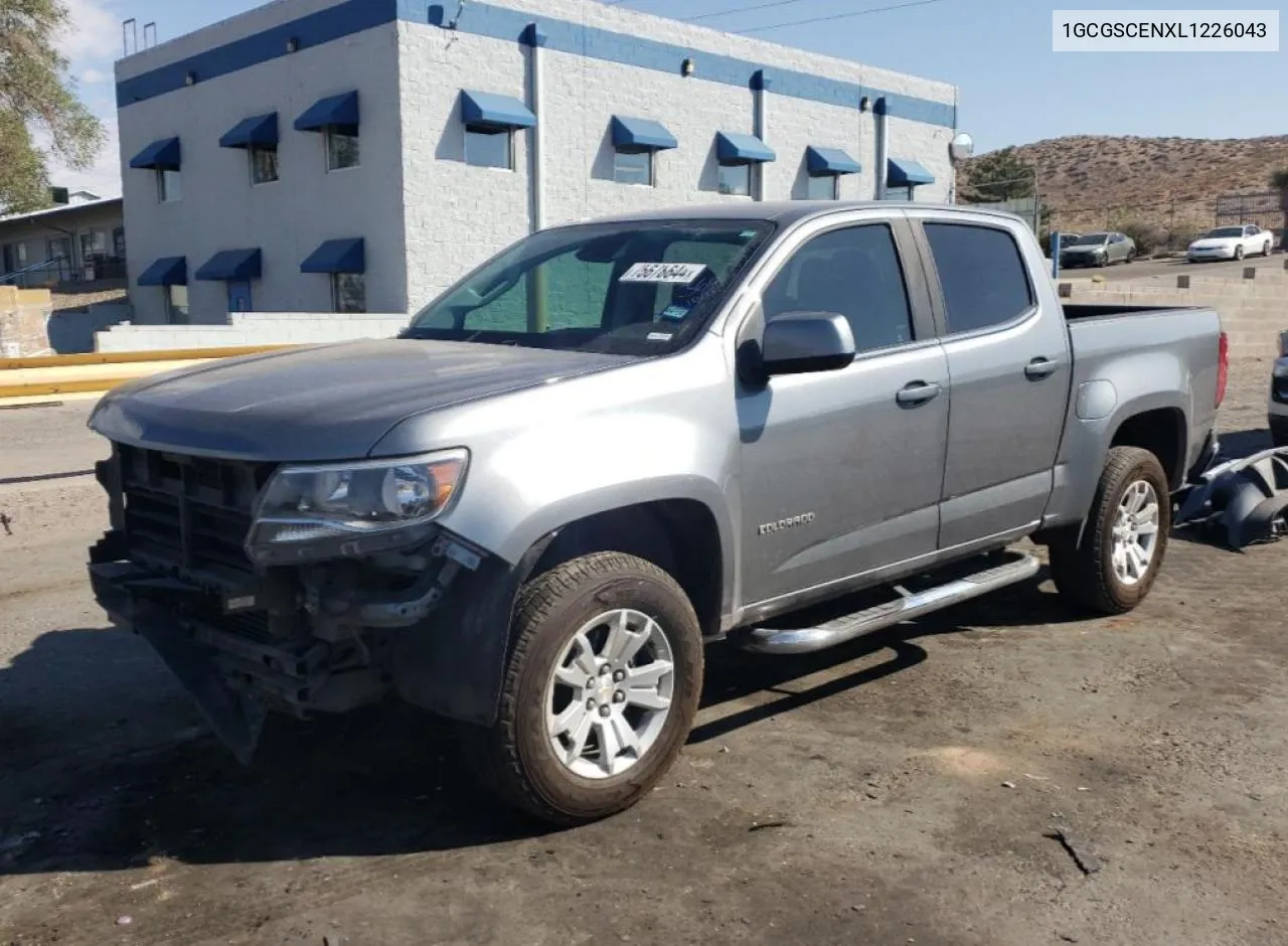 2020 Chevrolet Colorado Lt VIN: 1GCGSCENXL1226043 Lot: 75678644