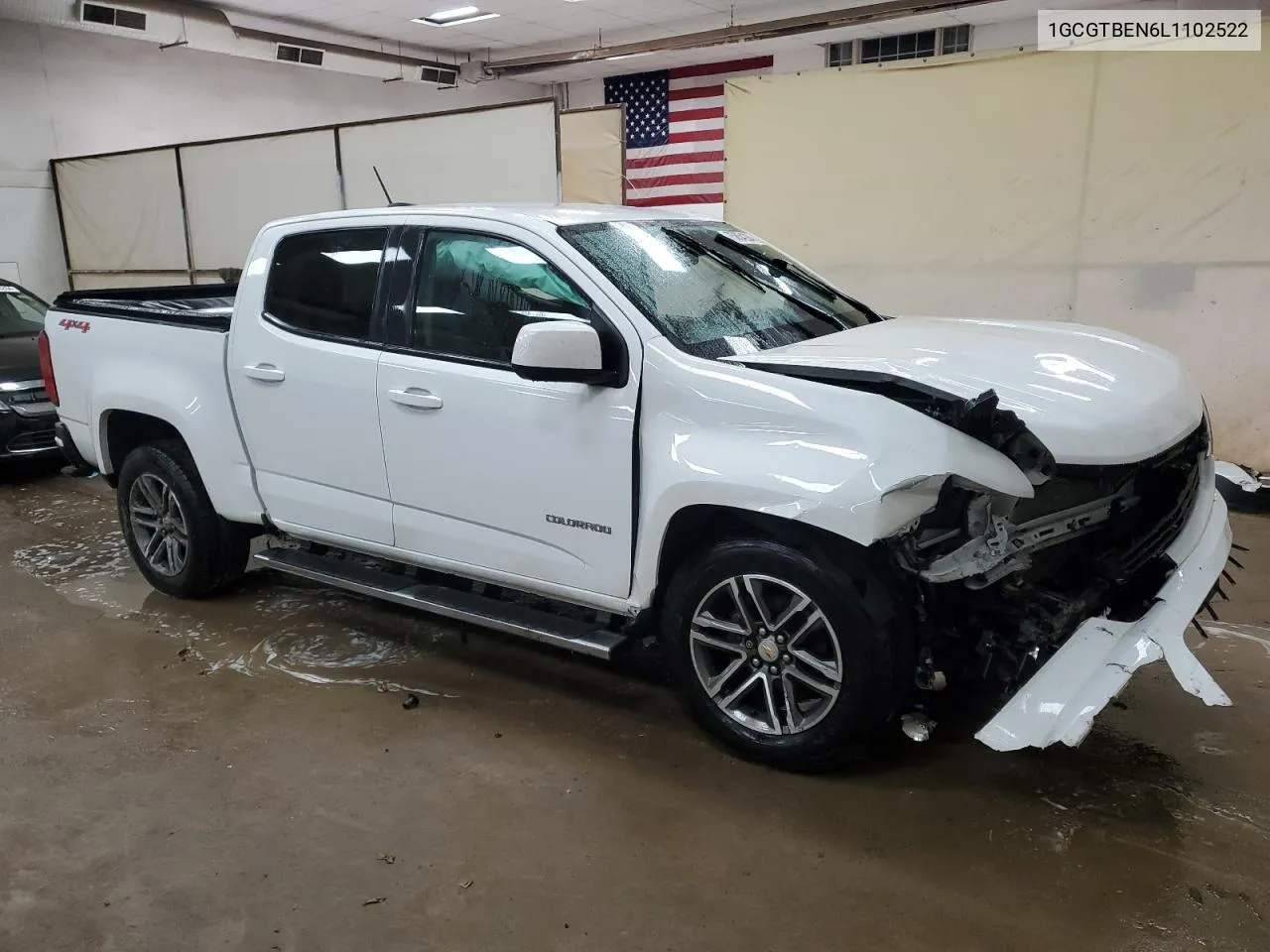 2020 Chevrolet Colorado VIN: 1GCGTBEN6L1102522 Lot: 75854284